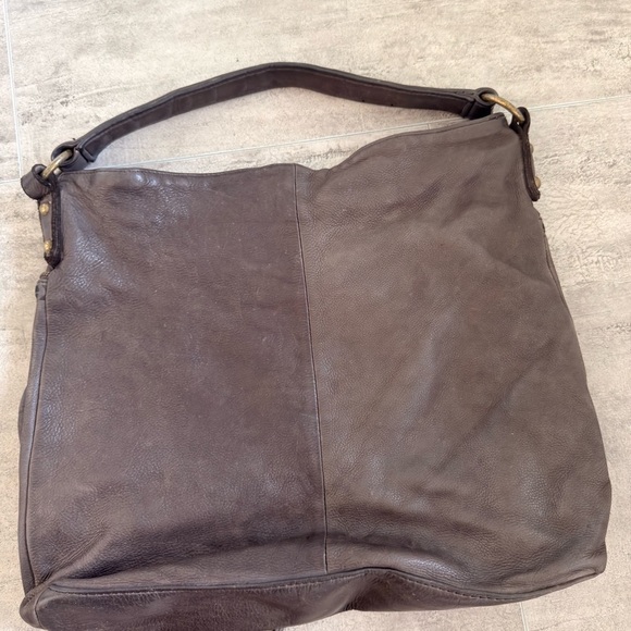 CZ FALCONER Italian Leather Black Hobo Bag Purse - Picture 5 of 9